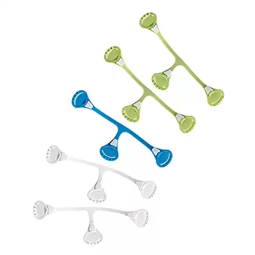 5-pack Snappi Cloth Diaper Fasteners-Replaces Diaper Pin-Use with Cloth Prefolds and Cloth Flats