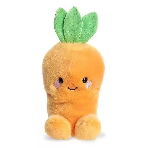 Aurora® Adorable Palm Pals Cheerful Carrot Stuffed Animal - Pocket-Sized Play - Collectable Fun - Orange 5 Inches