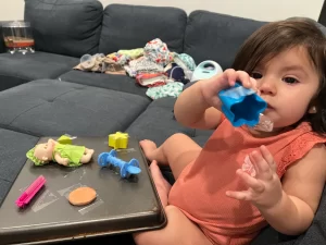 LEARNING TO REMOVE 8 month old activity